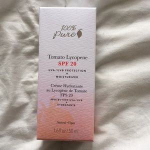 100% pure tomato lycopene spf 20 moisturizer